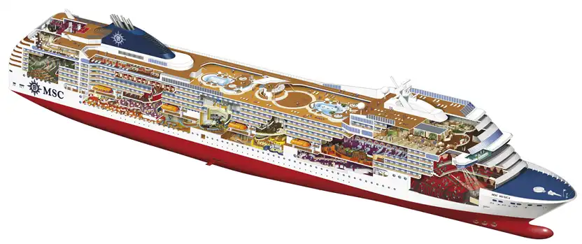 msc musica cross section