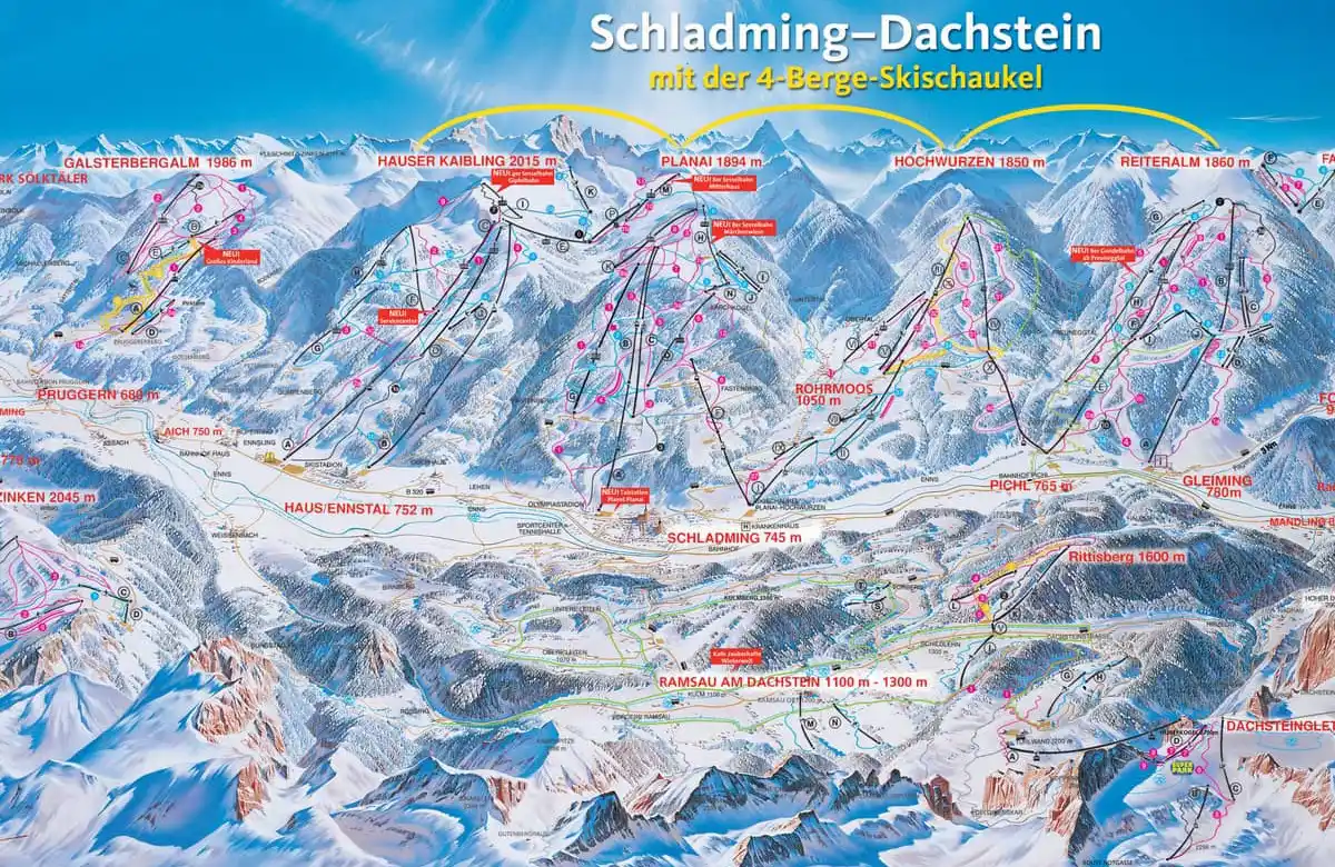 schladming dachstein skimapa 1200x780